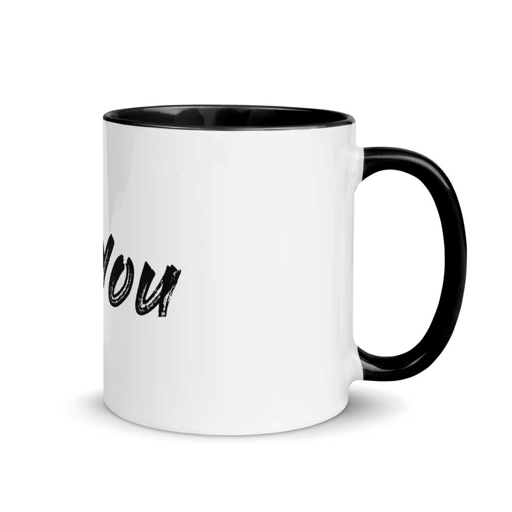 White Ceramic Mug with Color Inside