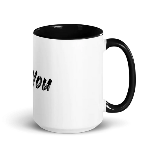 White Ceramic Mug with Color Inside